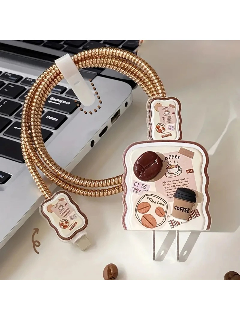 Morning Coffee iPhone CHarger Protector P77